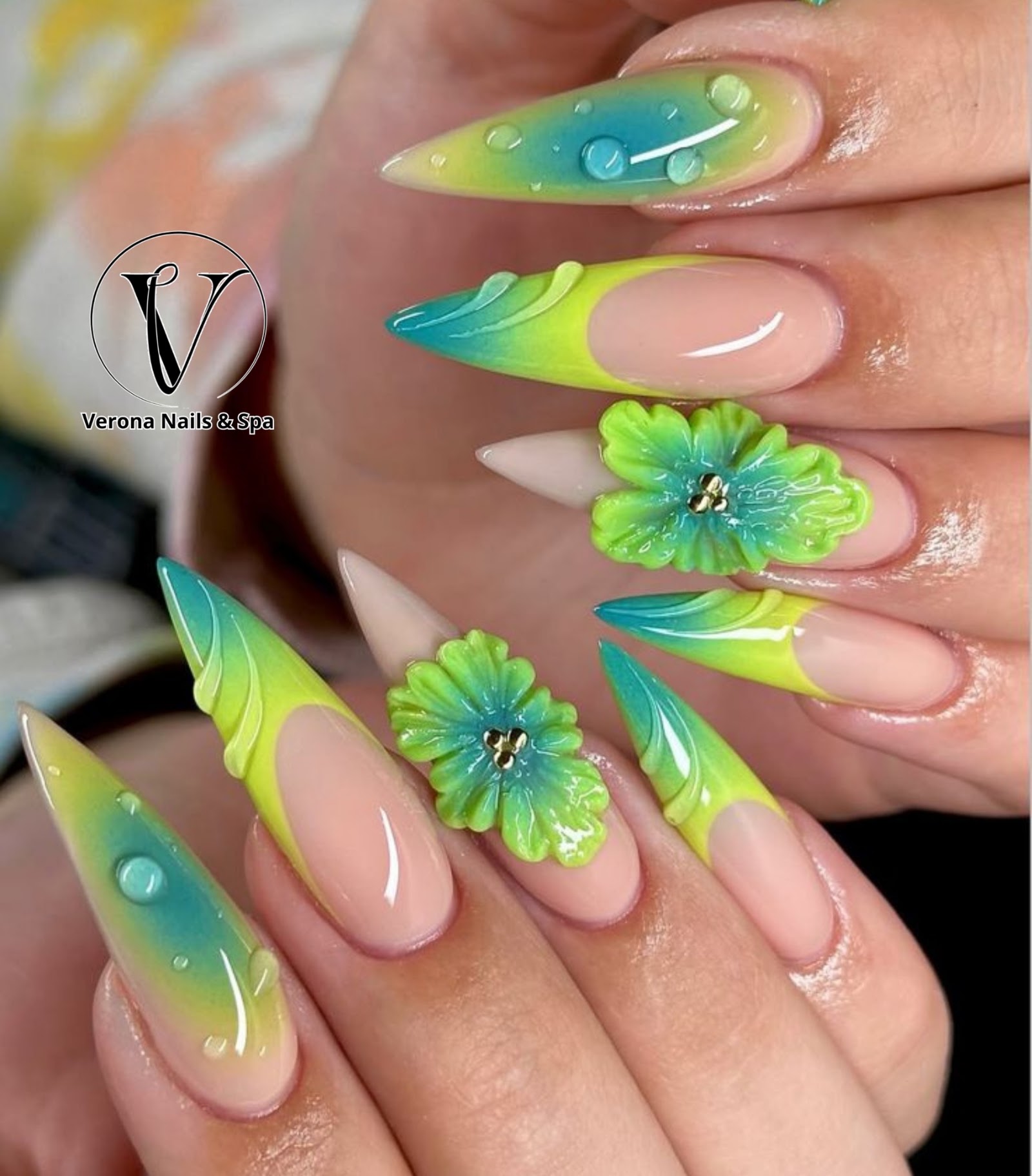 Verona Nails & Spa nail work in Littleton, Colorado